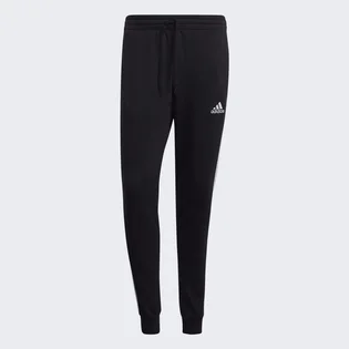 Штаны мужские Adidas Essentials Fleece Fitted 3-Stripes Black GM1089