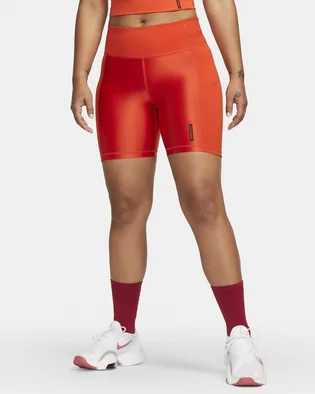 Шорты женские Nike Pro 18 Cm Orange DX0223-633