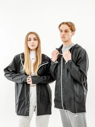 Ветровка унисекс Rains Jackets Black 1201-BLACKREFLECTIVE