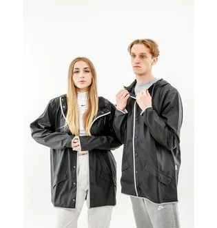 Вітровка унісекс Rains Jackets Black 1201-BLACKREFLECTIVE