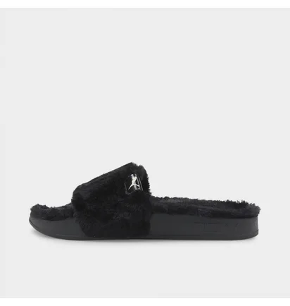 Тапочки женские Puma Leadcat 2.0 Fluff Slide Sandals Black 385803-01