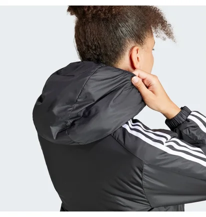 Куртка женская Adidas Essentials 3-Stripes Insulated Hooded Jacket Black IN3288