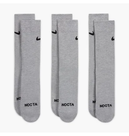 Шкарпетки унісекс Nike Nocta Grey (3 пари) DD9240-902