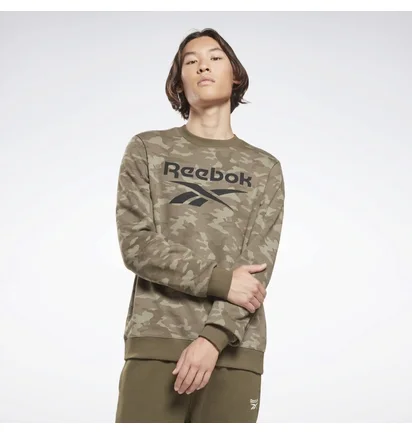 Свитшот мужской Reebok Id Camo Crew Olive HE8173