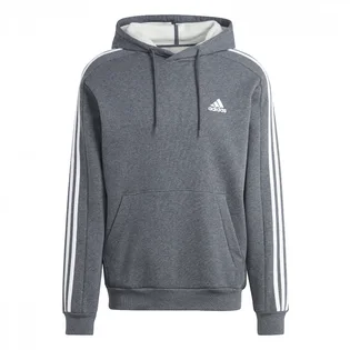 Худи мужское Adidas Essentials 3-Stripes Grey IJ6475
