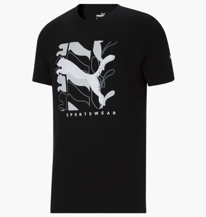 Футболка чоловіча Puma Athletics Big Logo Tee Black 847084-11