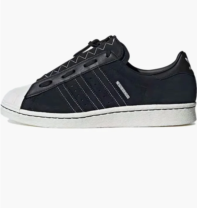 Кроссовки унисекс Adidas Neighborhood X Superstar 80S Black GX1400