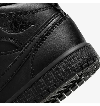 Кроссовки детские Air Jordan 1 Mid (Ps) Black 640734-093