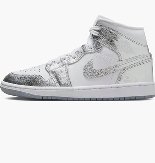 Кроссовки женские Air Jordan 1 Mid Se Metallic/White FN5031-100