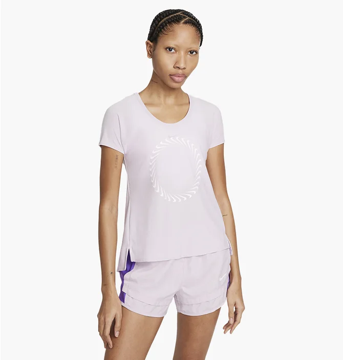 Майка женская Nike W Nk Icon Clash Miler Ss Pink CZ9606-576