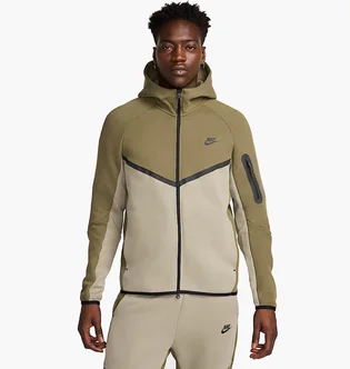 Толстовка мужская Nike Tch Flc Fz Wr Hoodie 2025 Beige/Olive HV0949-222