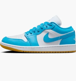 Кроссовки женские Air Jordan 1 Low White/Blue DC0774-104