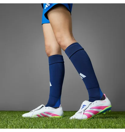 Бутсы унисекс Adidas Predator League L Fg White/Pink ID1320