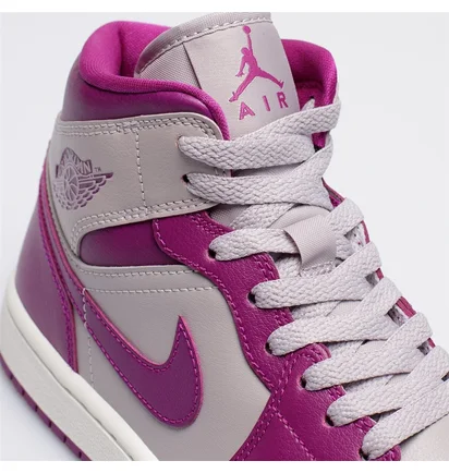 Кросівки жіночі Air Jordan 1 Mid Violet/Grey Bq6472-501