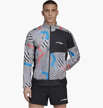 Олимпийка мужская Adidas Trail Wind J Grey HA7537