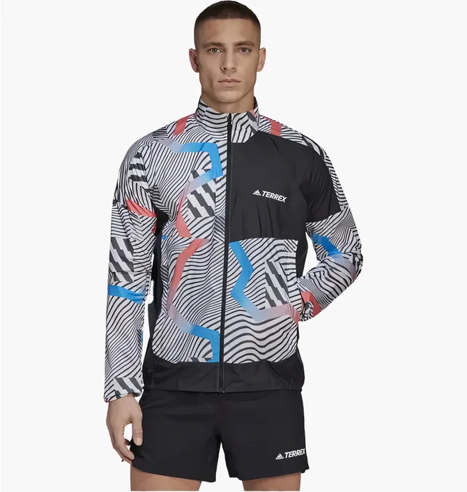 Олимпийка мужская Adidas Trail Wind J Grey HA7537