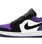 Кросівки чоловічі Air Jordan 1 Low Black/Violet 553558-125