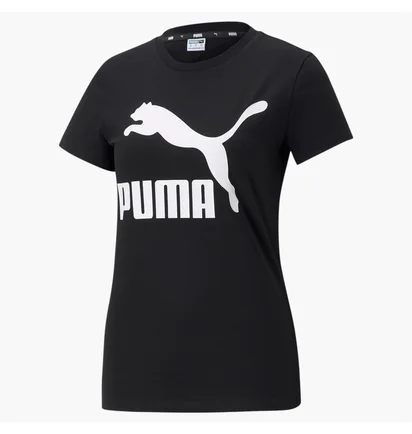 Футболка женская Puma T-Shirt Classics Logo Black 530076-01