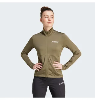 Олімпійка жіноча Adidas Terrex Multi Light Fleece Full-Zip Jacket Olive IQ3746
