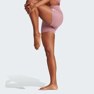 Шорти жіночі Adidas Yoga Essentials High-Waisted Short Leggings Pink IJ9352