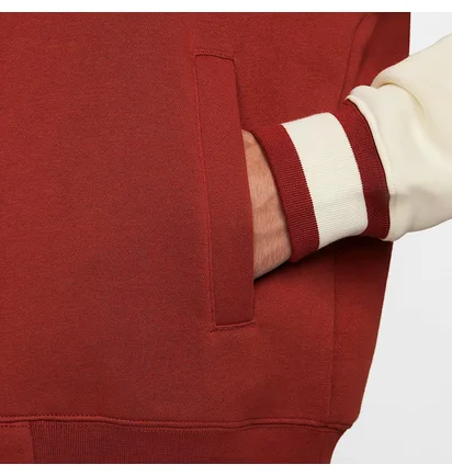 Бомбер мужской Nike Nsw Trend Varsity Jkt Flc Red HF0676-832