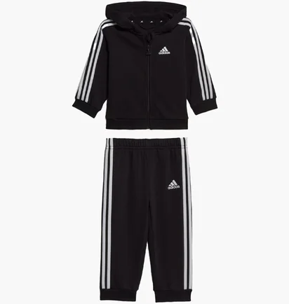 Спортивный костюм детский Adidas Essentials Full-Zip Hooded Jogger Black HR5866