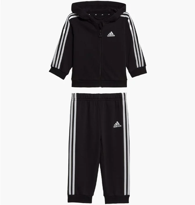 Спортивный костюм детский Adidas Essentials Full-Zip Hooded Jogger Black HR5866
