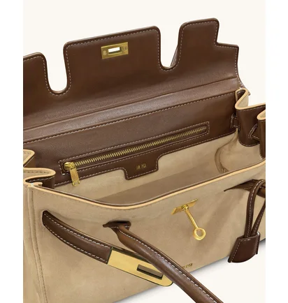 Сумка женская JW PEI Yara Faux Suede Shoulder Bag Brown BB2025BG121888JWP