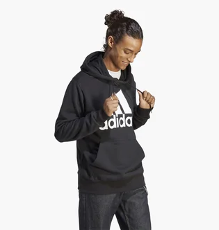 Худи мужское Adidas Essentials French Terry Big Logo Hoodie Black Ic9363