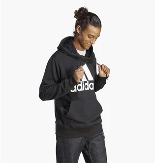 Худи мужское Adidas Essentials French Terry Big Logo Hoodie Black Ic9363