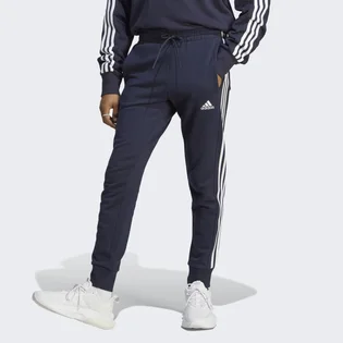Штаны мужские Adidas Essentials French Terry Tapered Cuff 3-Stripes Pants Blue Ic9406
