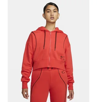 Толстовка жіноча Nike W Nsw Air Flc Hd Fz Orange Dq6579-696
