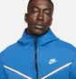 Толстовка мужская Nike Ech Fleece Windrunner Hoodie Full Zip Light Blue Cu4489-407
