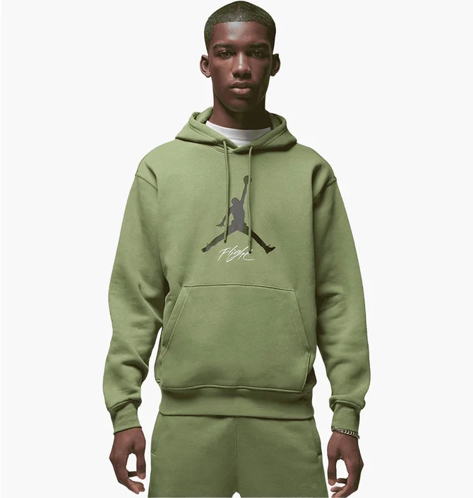 Худи мужское Air Jordan Essential Fleece Baseline Hoodie Green FD7545-340