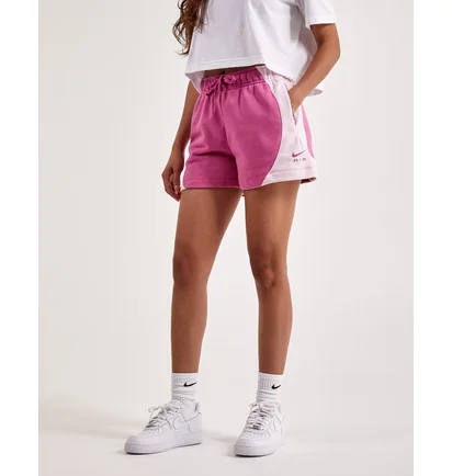 Шорты женские Nike Air Fleece Mid-Rise Shorts Pink DV8052-665
