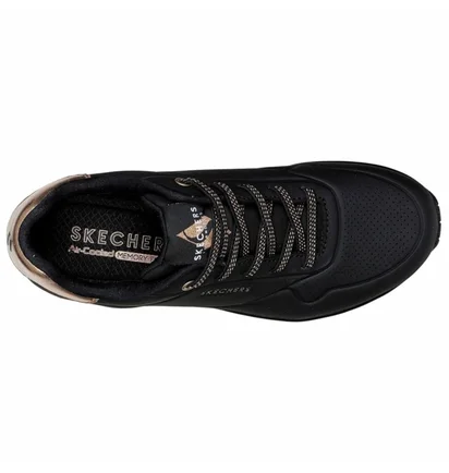 Кросівки жіночі Skechers Uno Shimmer Away Black 155196-BBK