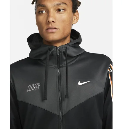 Олімпійка чоловіча Nike M Nsw Repeat Sw Pk Fz Hoody Black Dx2025-010