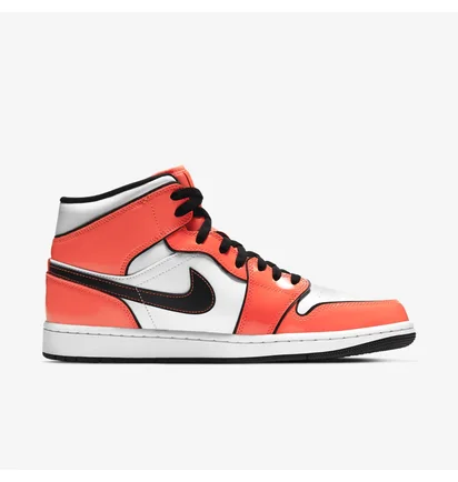 Кроссовки мужские Air Jordan 1 Mid SE White/Orange DD6834-802