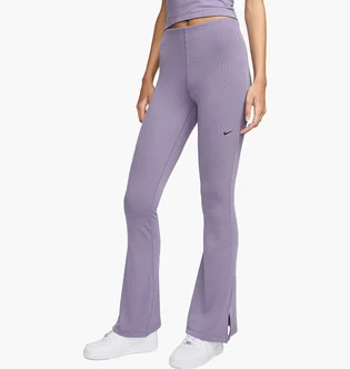 Леггинсы женские Nike Sportswear Chill Knit Tight Mini-Rib Flared Leggings Violet FQ2113-509