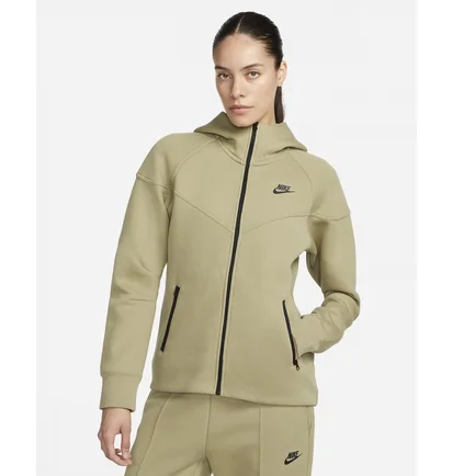Толстовка жіноча Nike Sportswear Tech Fleece Windrunner Full-Zip Hoodie Olive FB8338-276