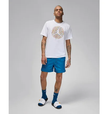 Футболка мужская Air Jordan M J Flt Ess Pool Ss Crew White FN6006-100