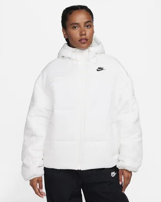 Куртка жіноча Nike Sportswear Classic Puffer Therma-Fit Loose Hooded Jacket White FB7672-133