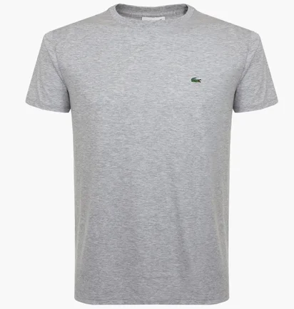 Футболка мужская Lacoste Pima Cotton T-Shirt Grey Th6709Cca