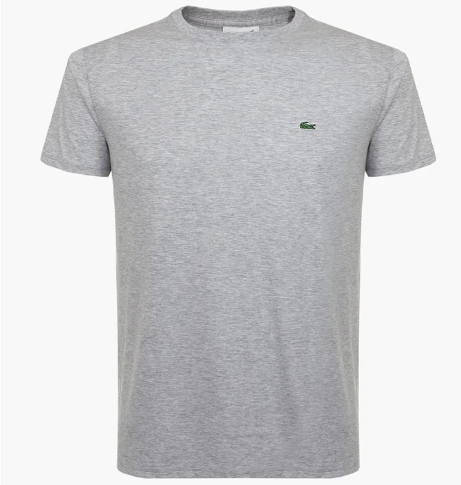 Футболка мужская Lacoste Pima Cotton T-Shirt Grey Th6709Cca
