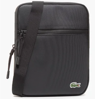 Сумка мужская Lacoste Lcst Medium Zip-Up Petit Piqué Crossbody Black NH3308LV