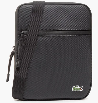 Сумка чоловіча Lacoste Lcst Medium Zip-Up Petit Piqué Crossbody Black NH3308LV