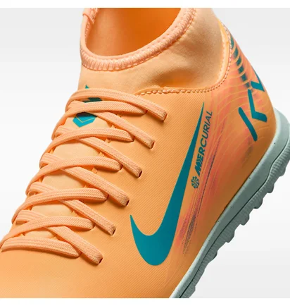 Сороконожки детские Nike Mercurial Superfly X Club X Mbappe Tf Orange HJ6933-801