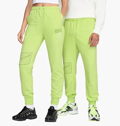 Штаны унисекс Nike Club French Green HJ2512-736