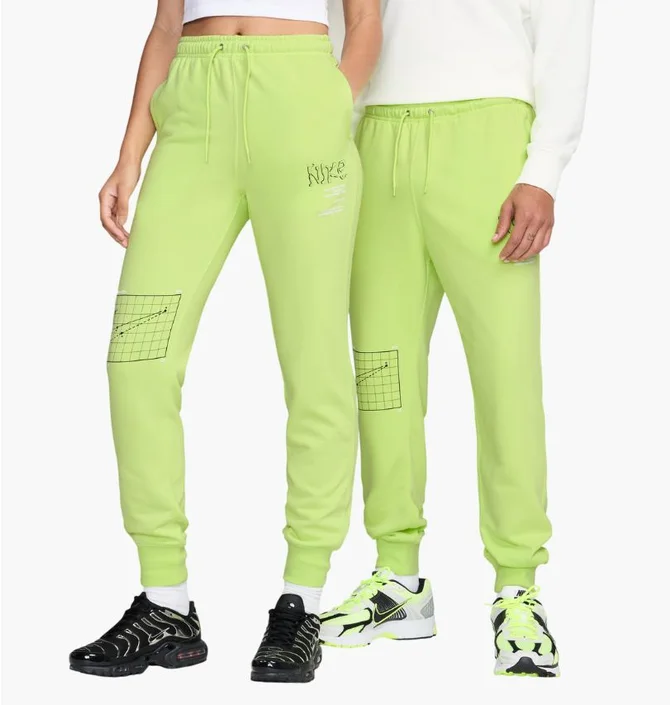 Штаны унисекс Nike Club French Green HJ2512-736