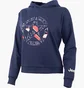 Худи женское Jeep Hooded Cropped Sweatshirt Star Botanical Print Blue O102607-A184